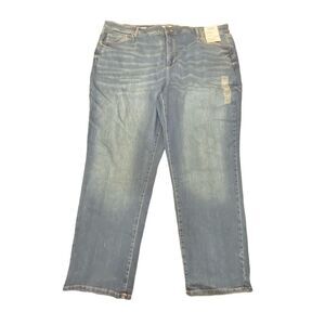 Sonoma The Everyday Curvy Straight Jean Flattering Dark Wash Denim Plus Size 26W